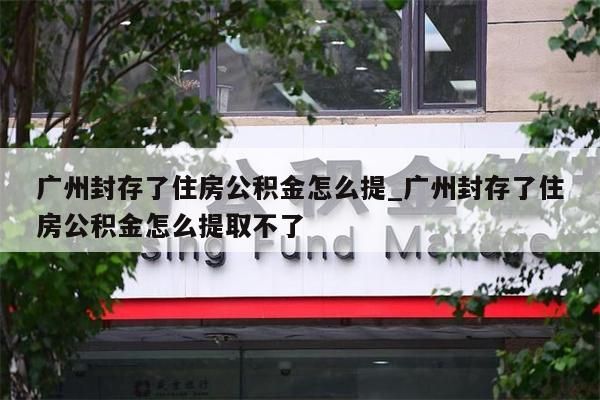 广州封存了住房公积金怎么提_广州封存了住房公积金怎么提取不了